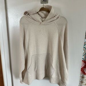 Aerie Cream Hooded Sweater and Pants set.